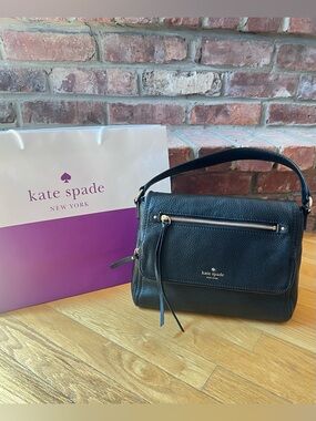 Kate Spade New York Black Leather Small Cobble Hill Toddy Bag